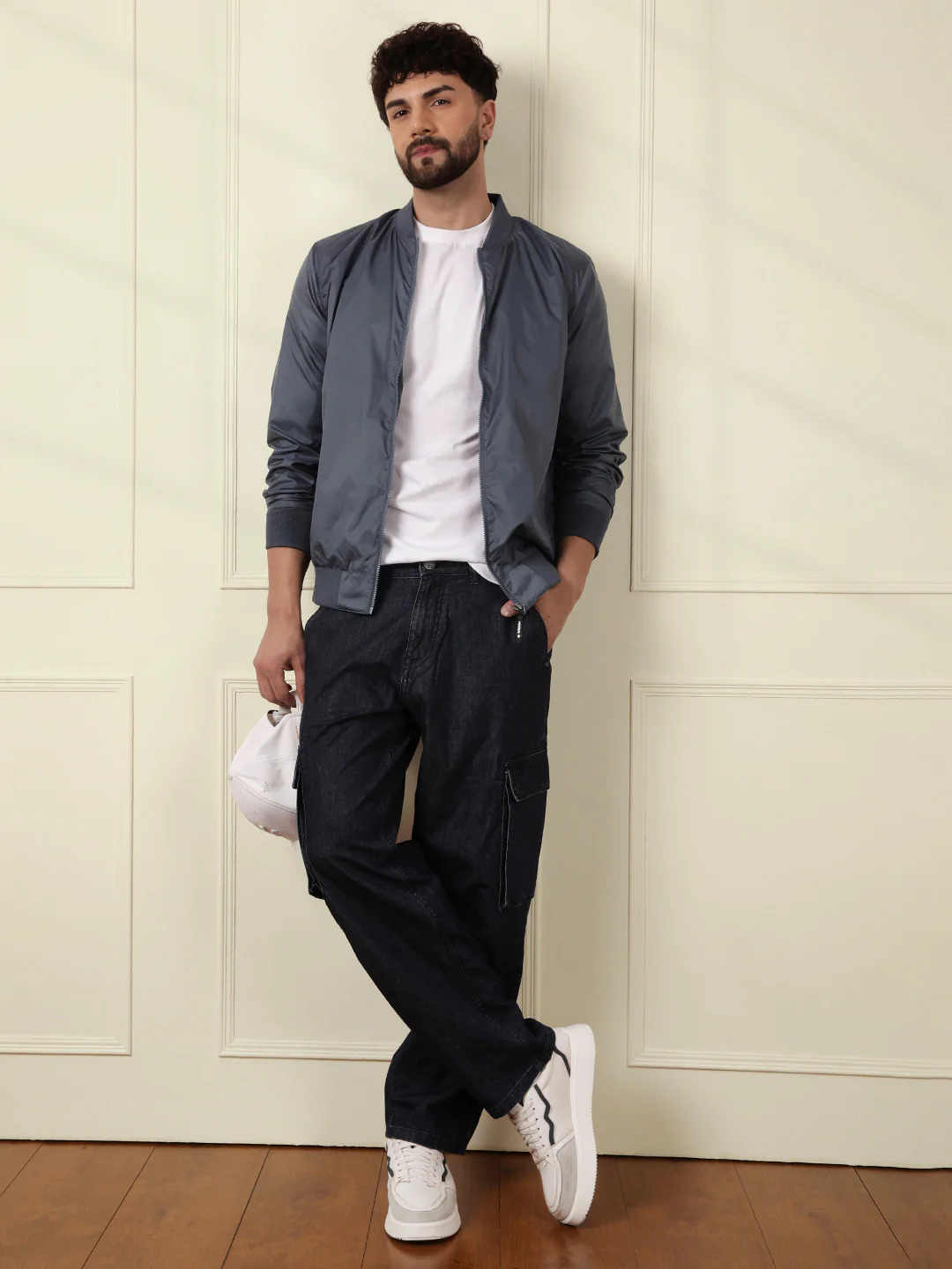 Classic Nylon Bomber Jacket - Image 5