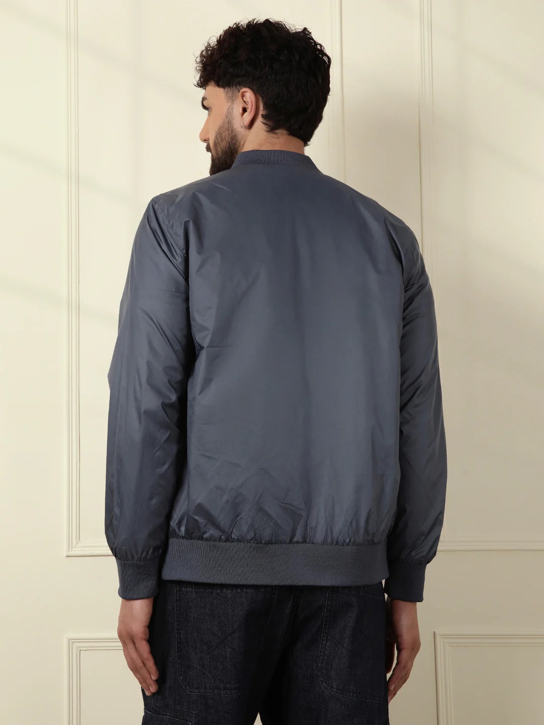 Classic Nylon Bomber Jacket - Image 6