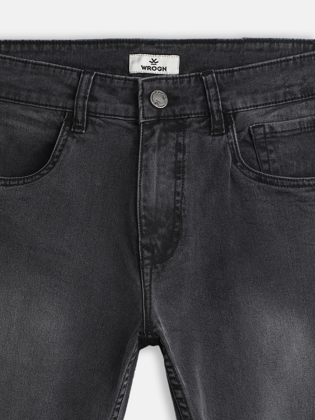 Light Fade Skinny Crop Jeans | Dark Grey - Image 3