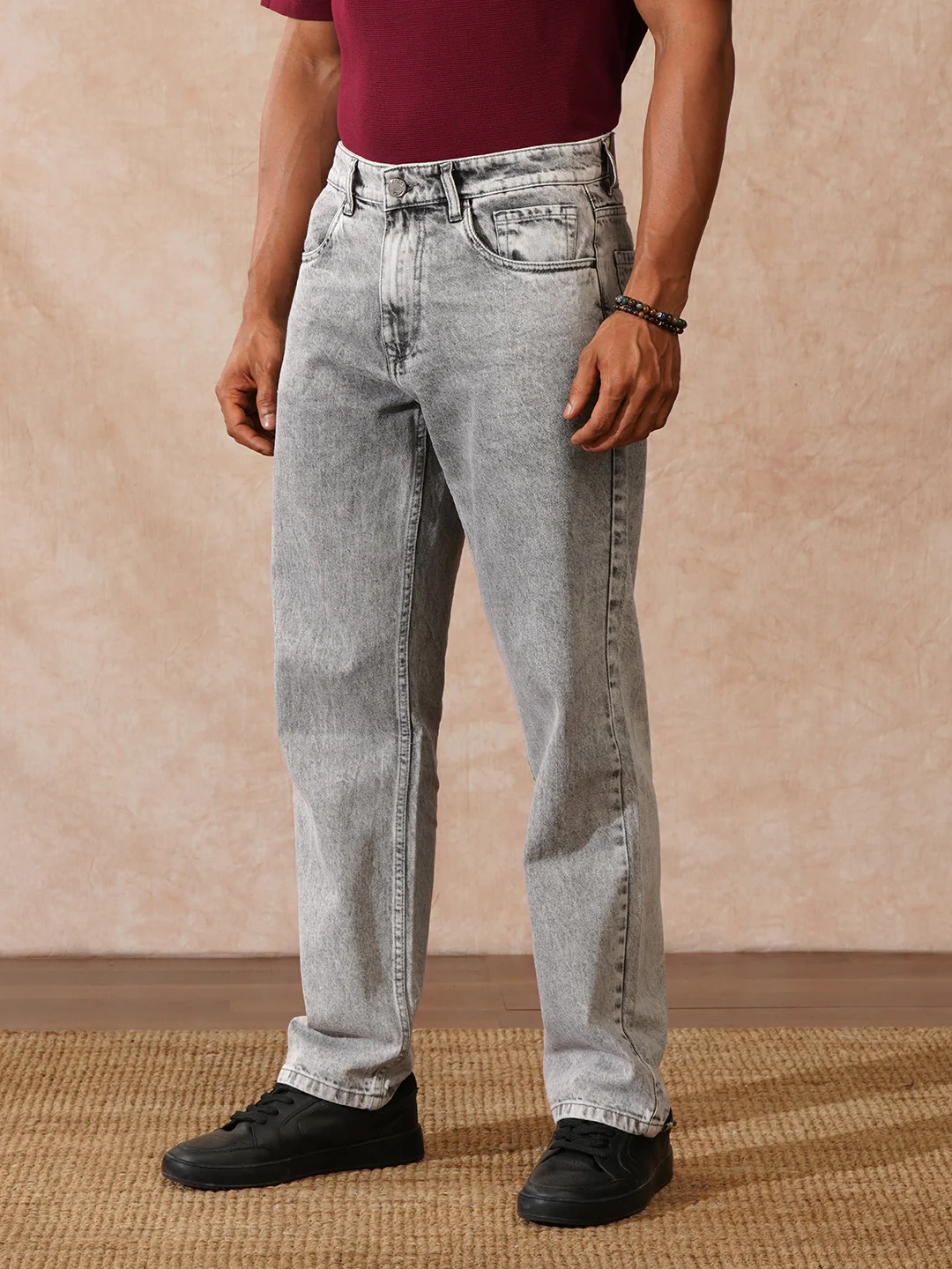 Faded Anti Fit Jeans | Grey - Image 4
