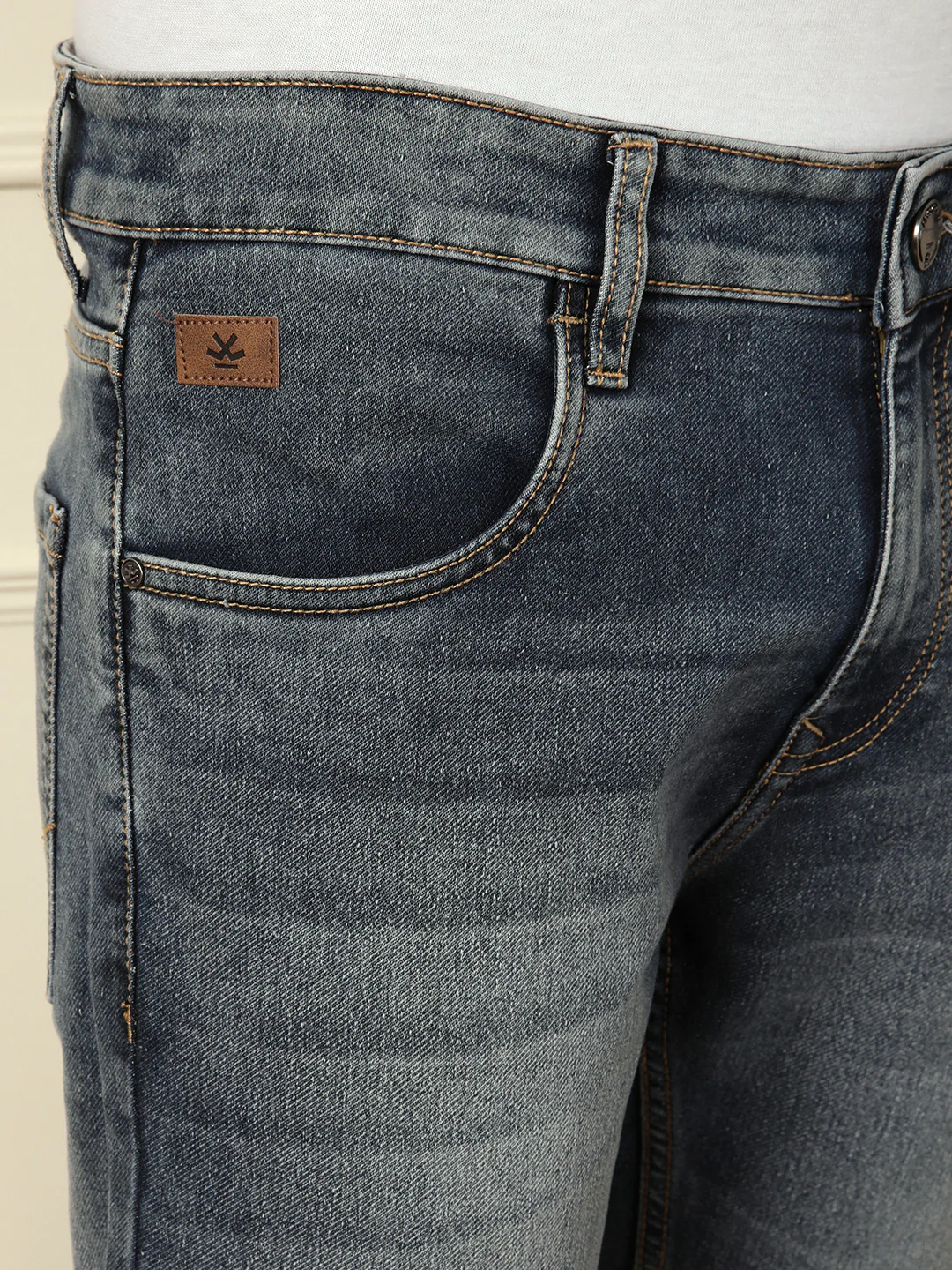 Heavy Fade Skinny Fit Jeans | Blue - Image 5