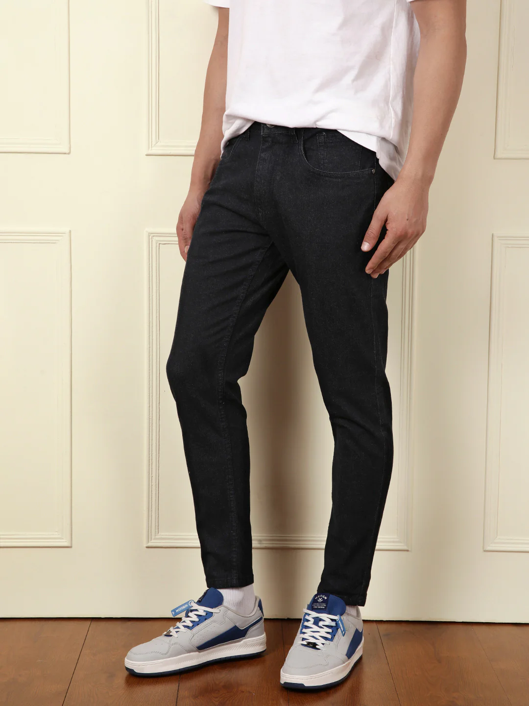 Casual Skinny Crop Jeans | Black - Image 4