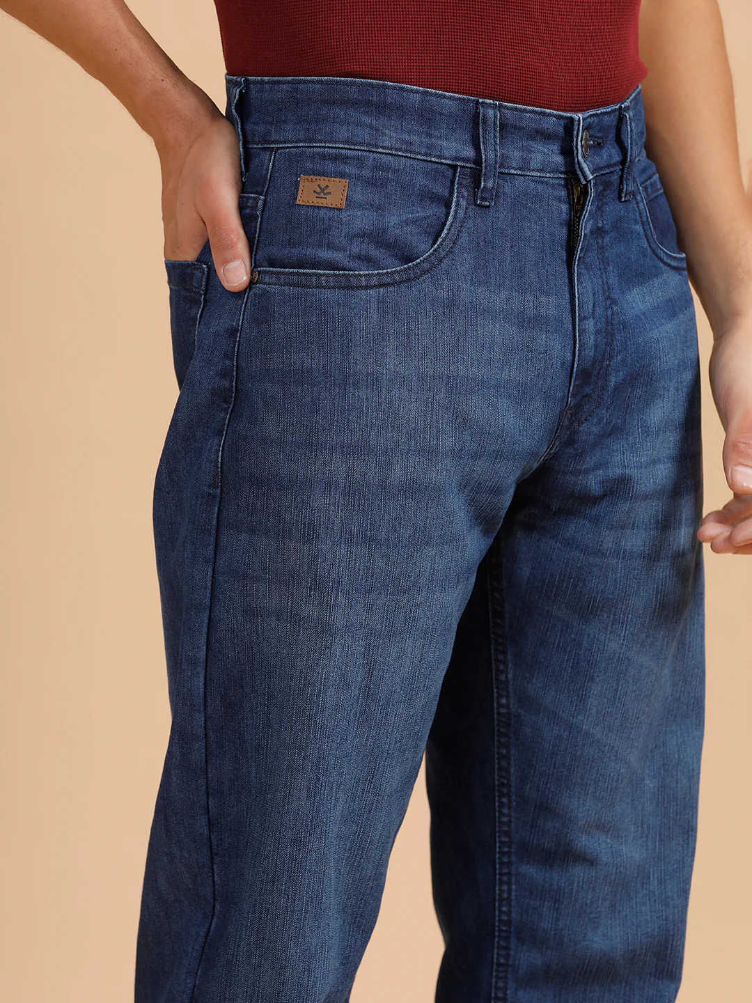 Heavy Fade Anti Fit Jeans | Dark Blue - Image 5