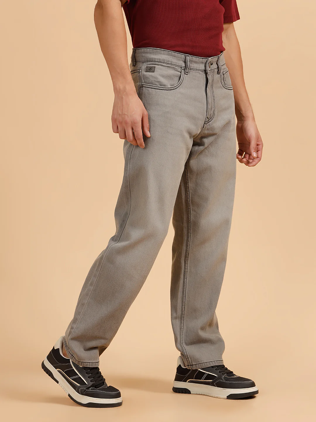 Heavy Fade Anti Fit Jeans | Grey - Image 4