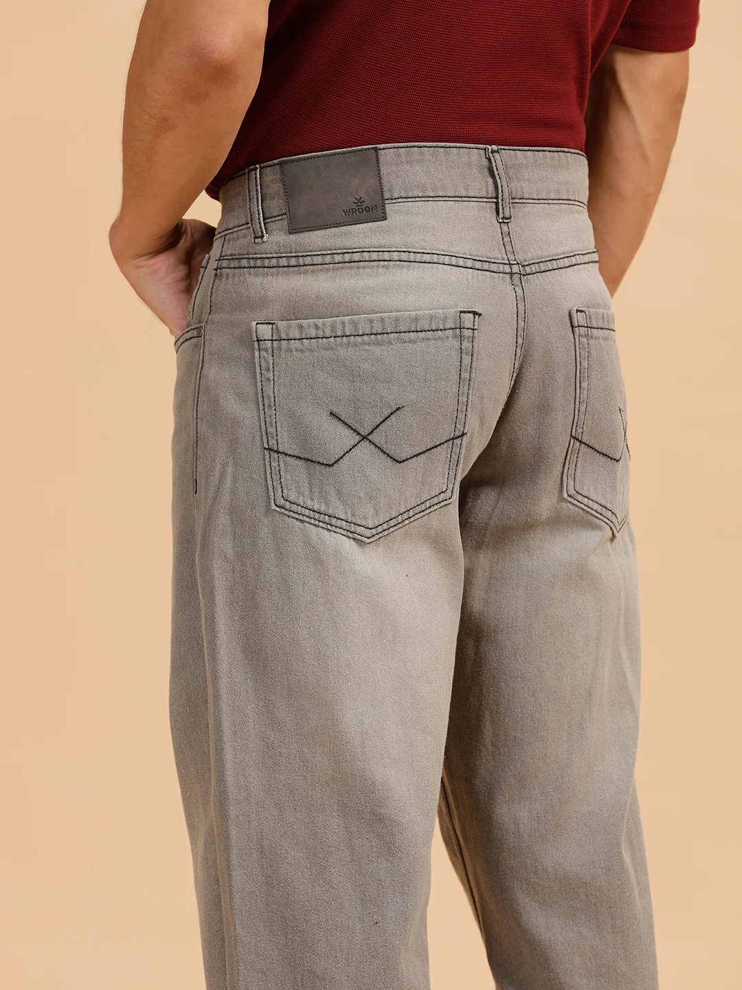 Heavy Fade Anti Fit Jeans | Grey - Image 6