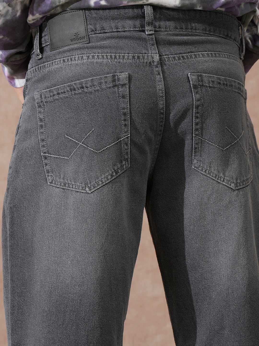Heavy Fade Loose Fit Jeans | Light Grey - Image 6