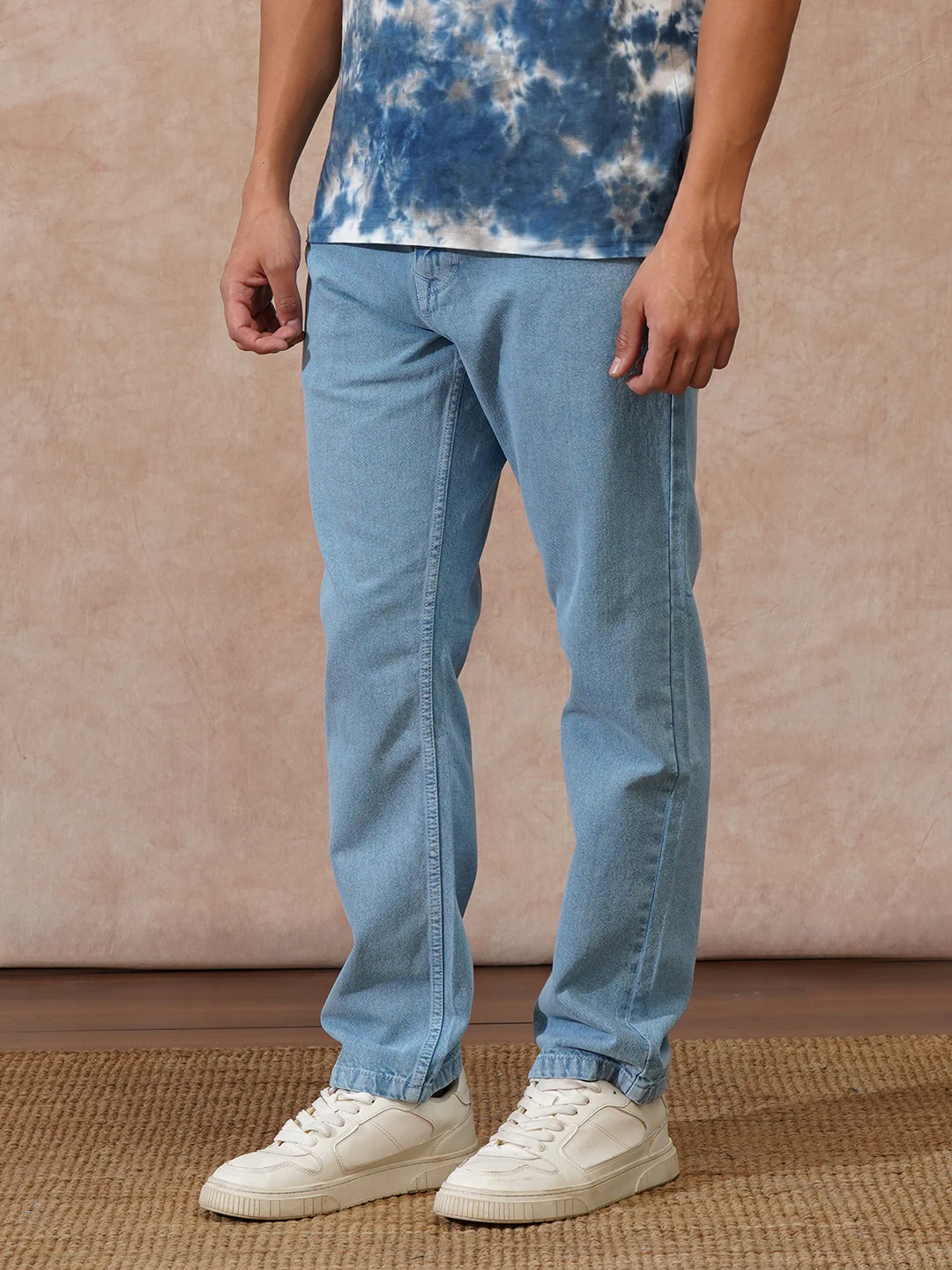 Heavy Fade Relaxed Fit Jeans | Blue - Image 4