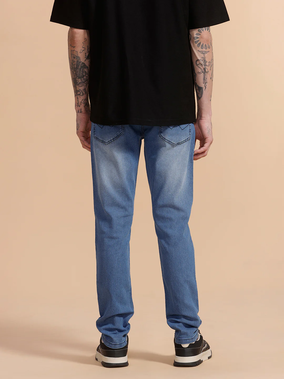 Heavy Fade Slim Fit Jeans | Blue - Image 3