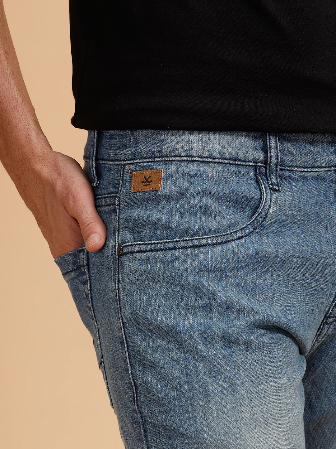 Heavy Fade Slim Fit Jeans | Blue - Image 5
