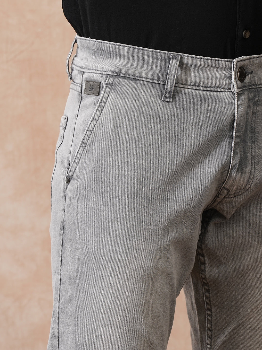 Light Fade Straight Fit Jeans | Grey - Image 5