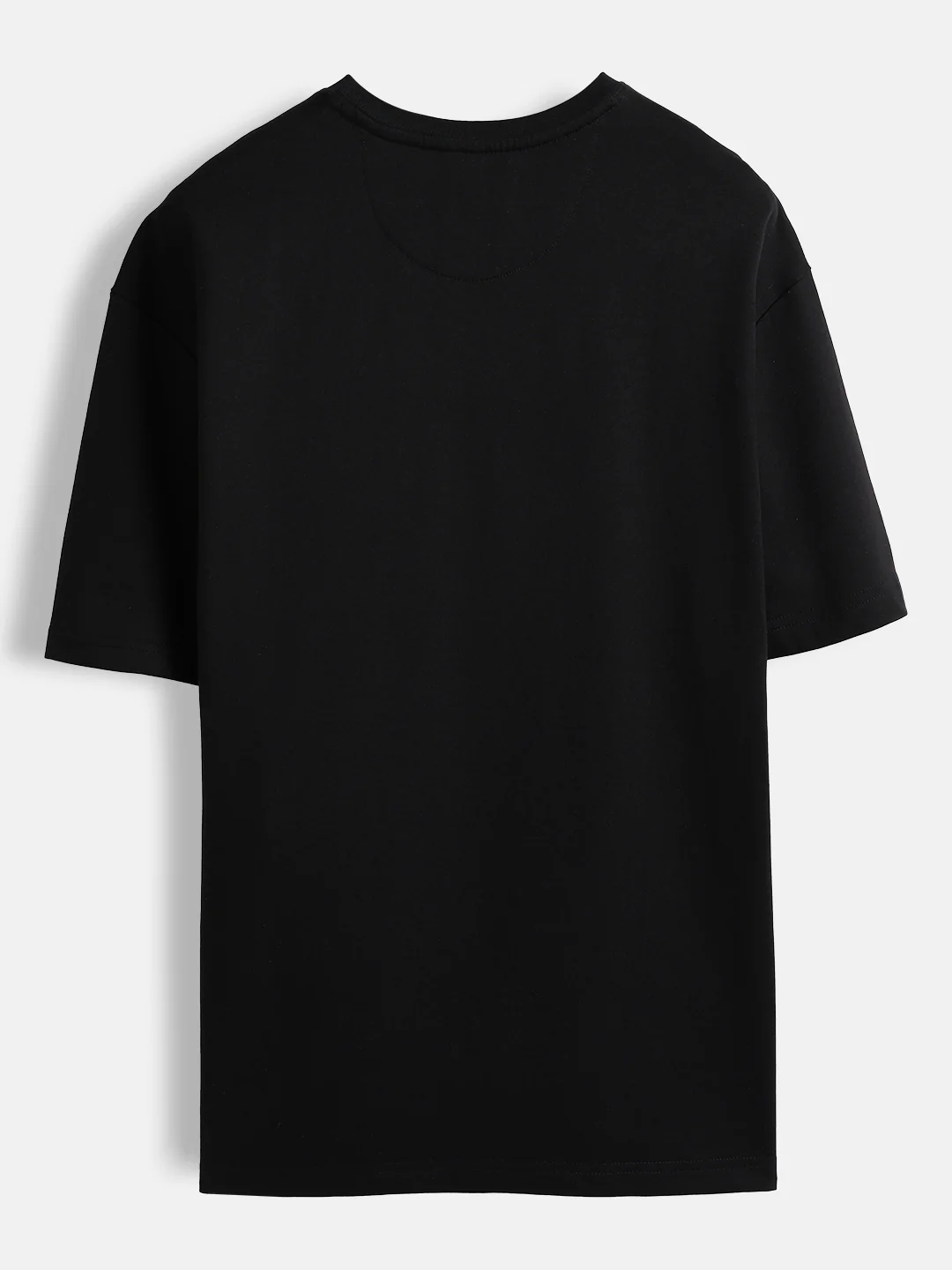 Men’s bold chest print oversized T-shirt | Black - Image 8