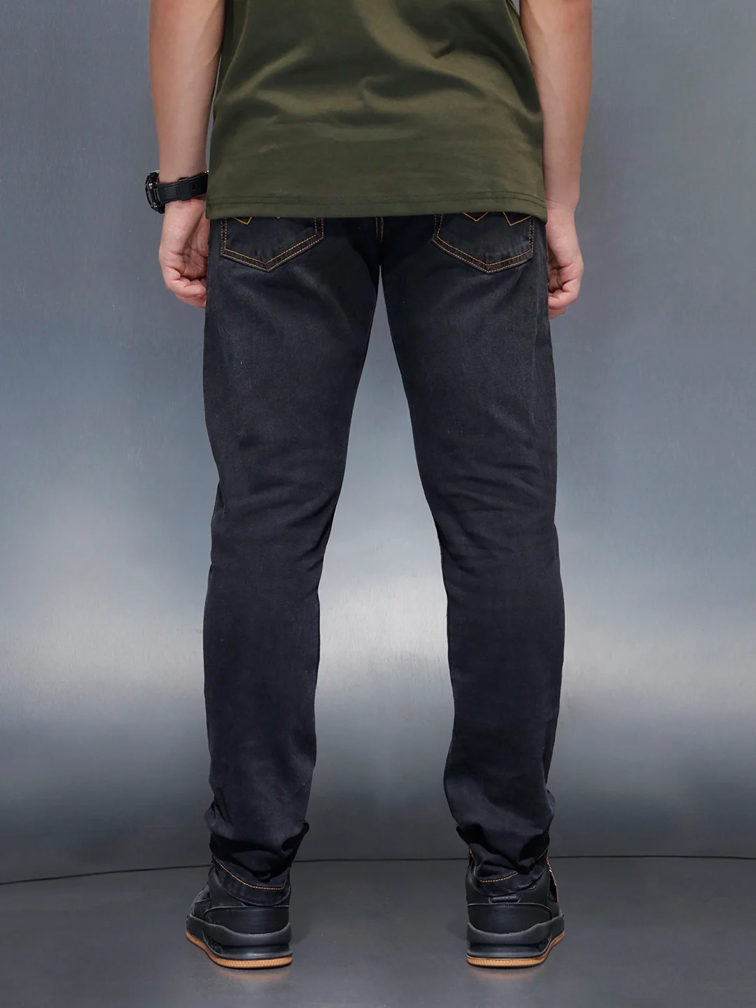 Men's slim fit jeans  | Black - Image 3