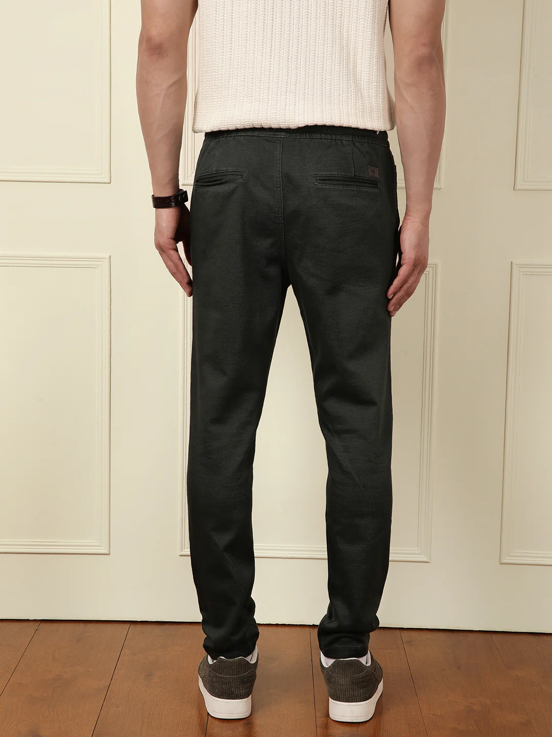Olive Stride Solid Jogger - Image 3