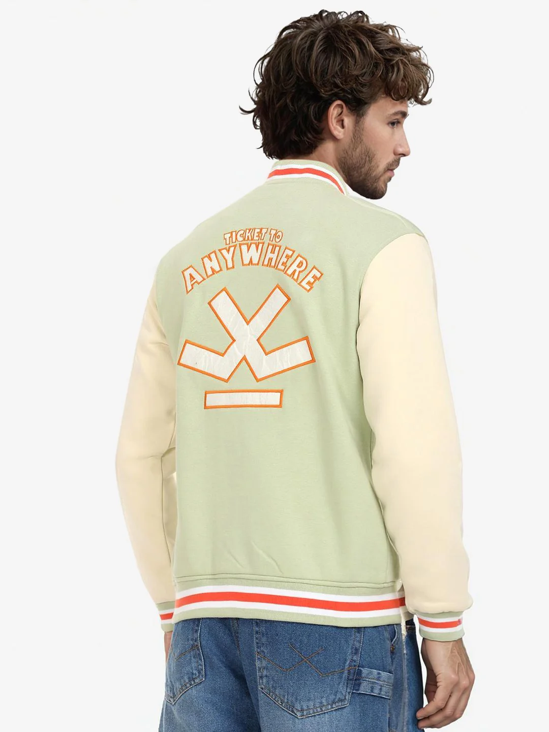 Pastel Varsity Bomber Jacket - Image 4