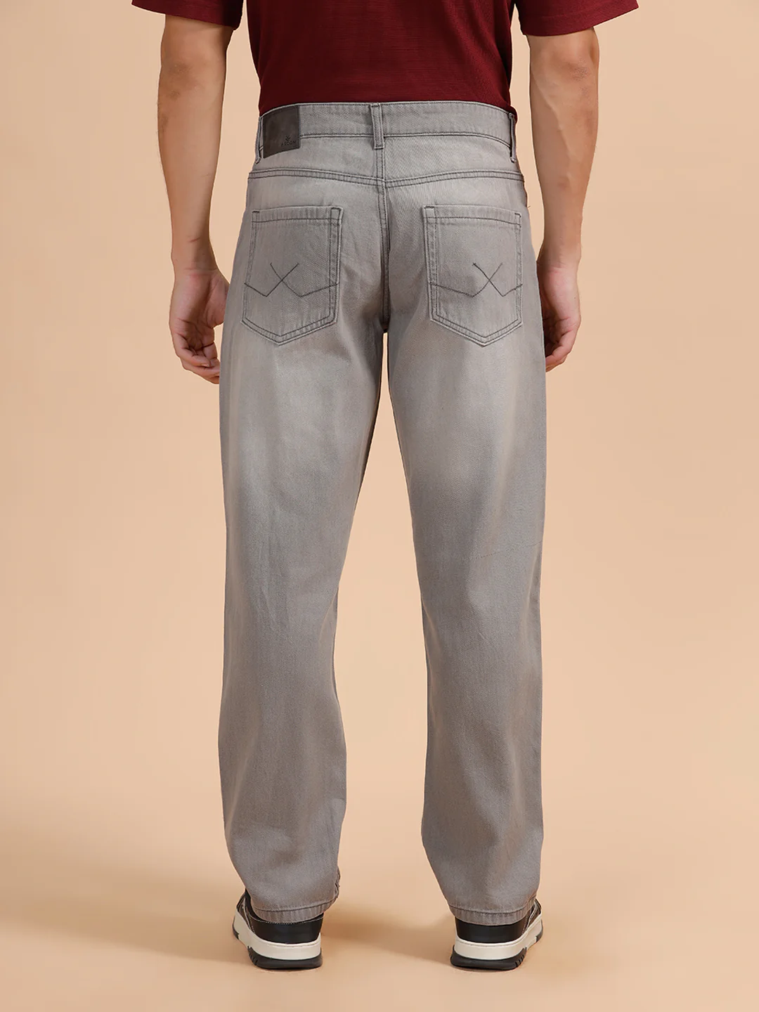 Heavy Fade Anti Fit Jeans| Grey - Image 3
