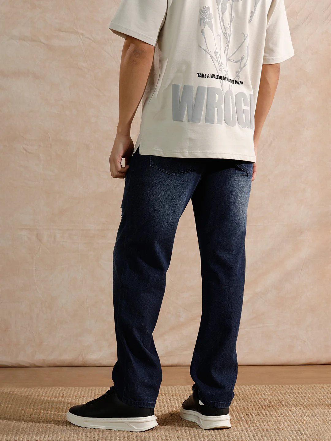 Distressed Anti Fit Jeans | Blue - Image 3