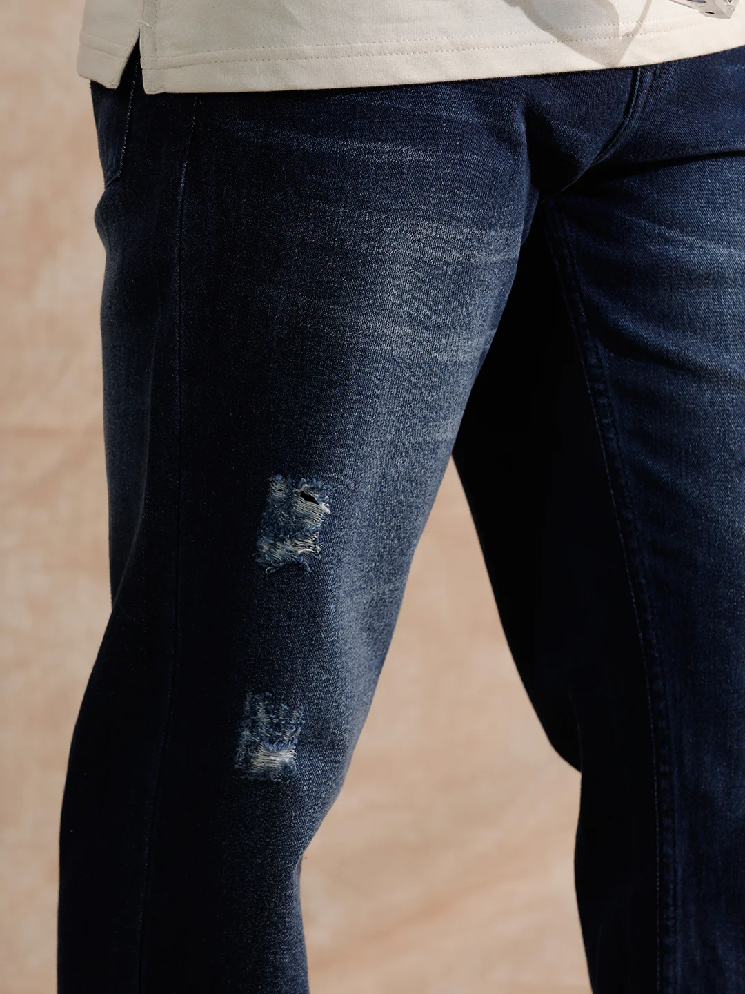 Distressed Anti Fit Jeans | Blue - Image 5