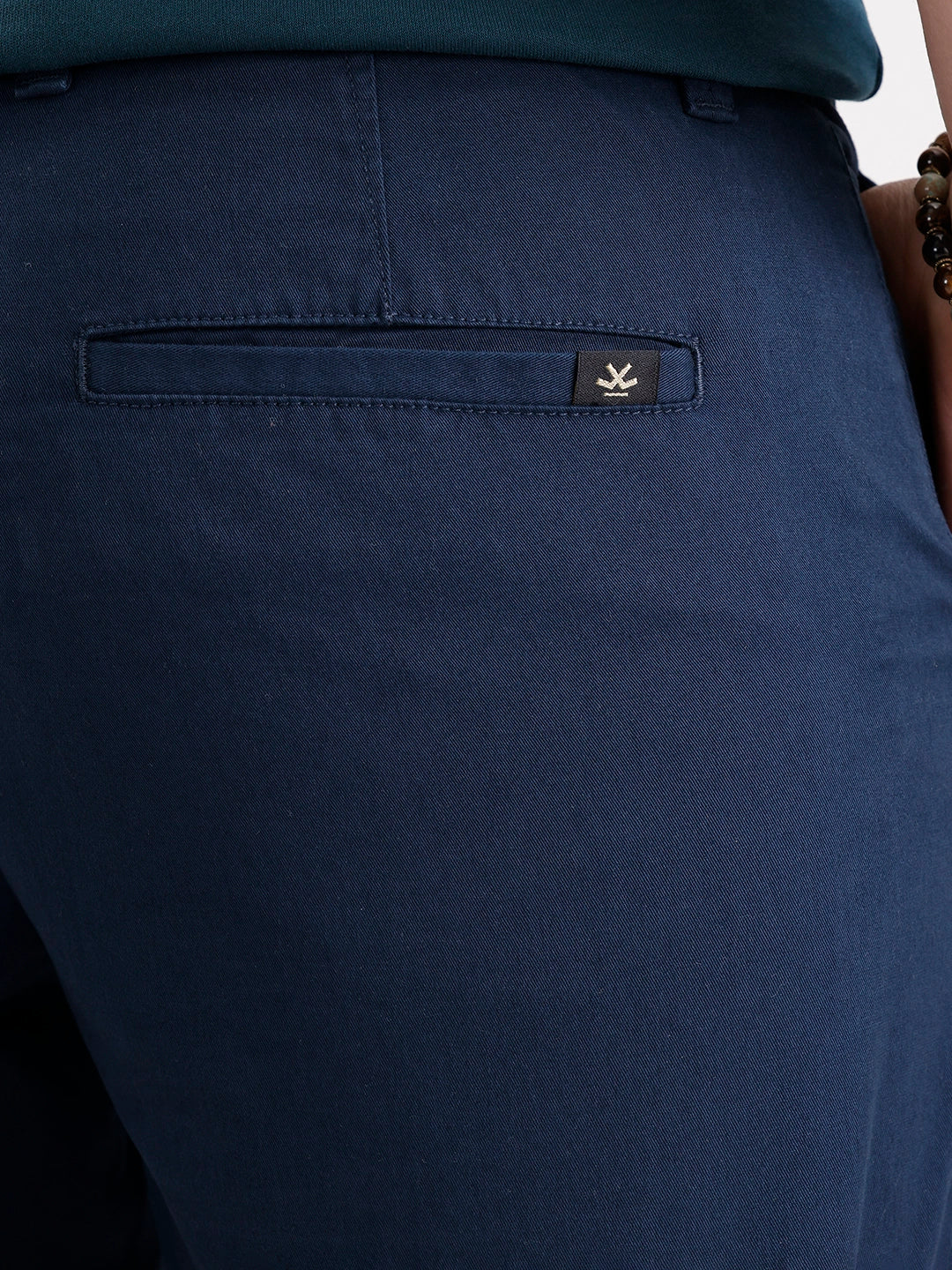 Solid Slim Fit Trouser  | Navy Blue - Image 5