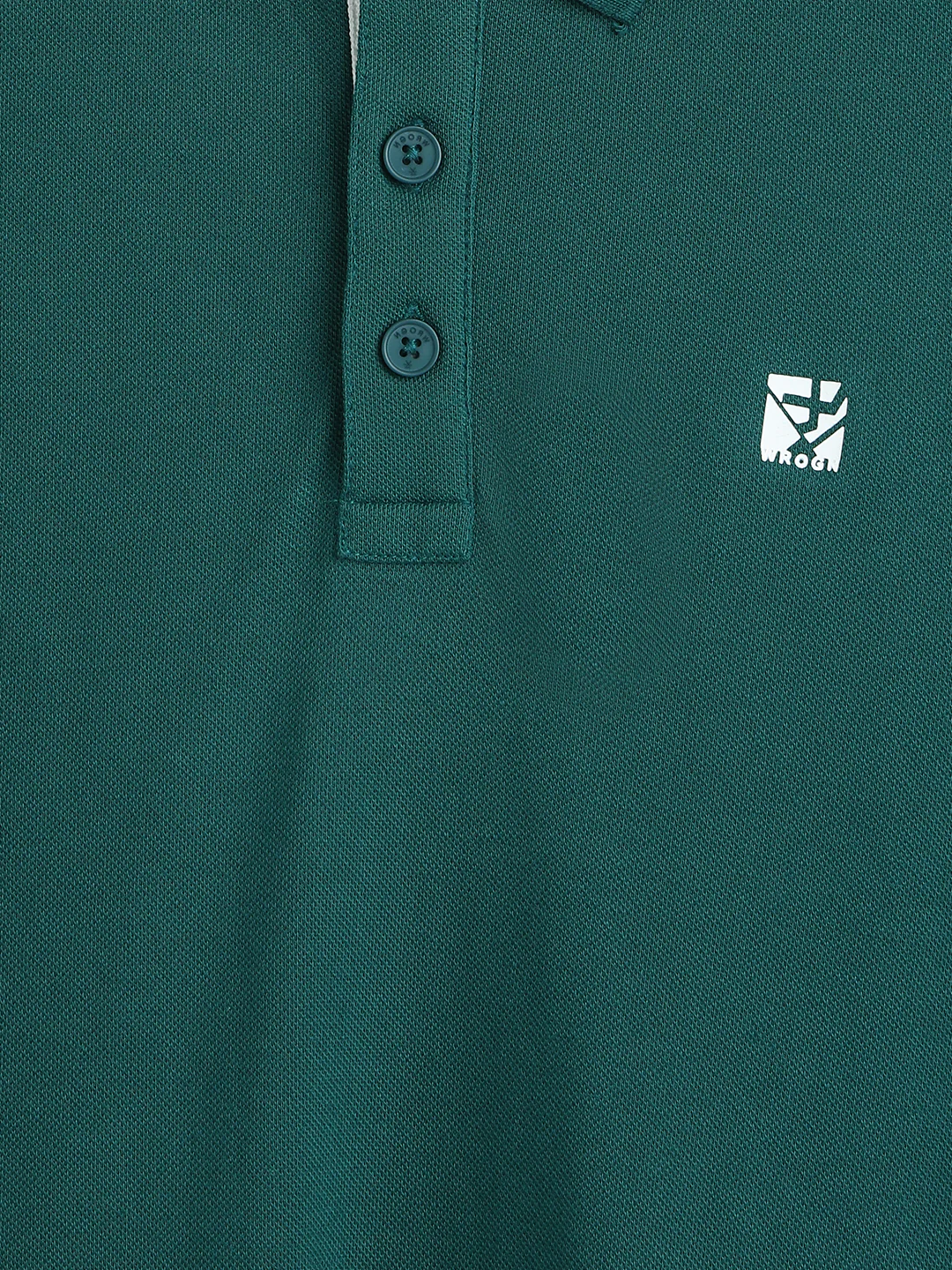 Sporty Teal Regular Fit Polo T-Shirt - Image 4