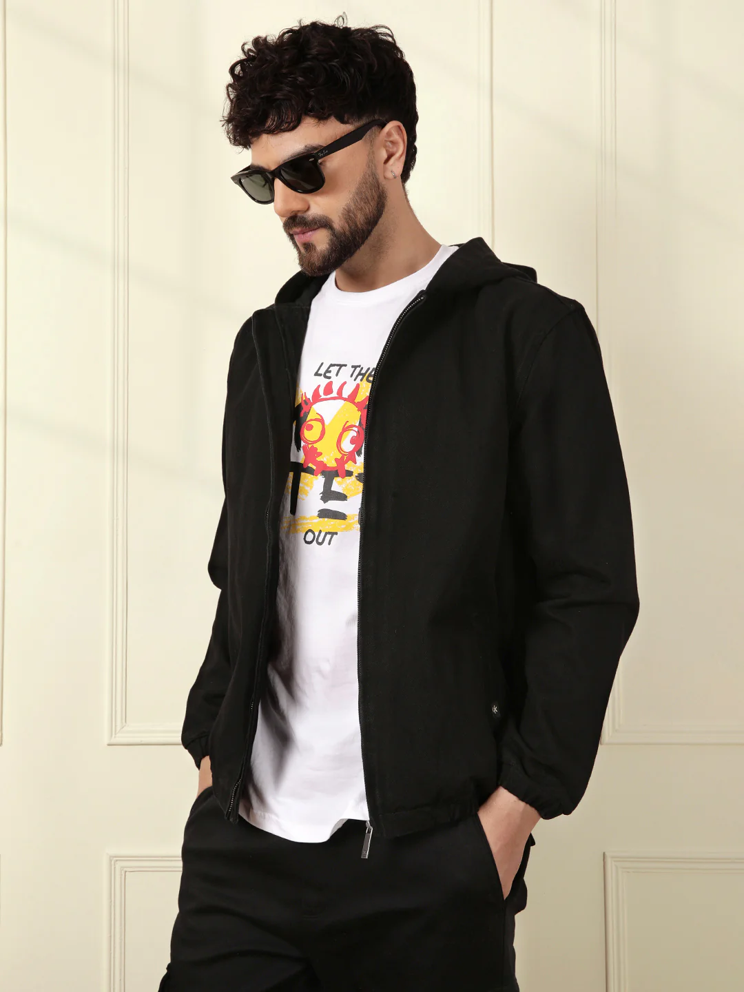 Storm Black Hooded Jacket - Image 3