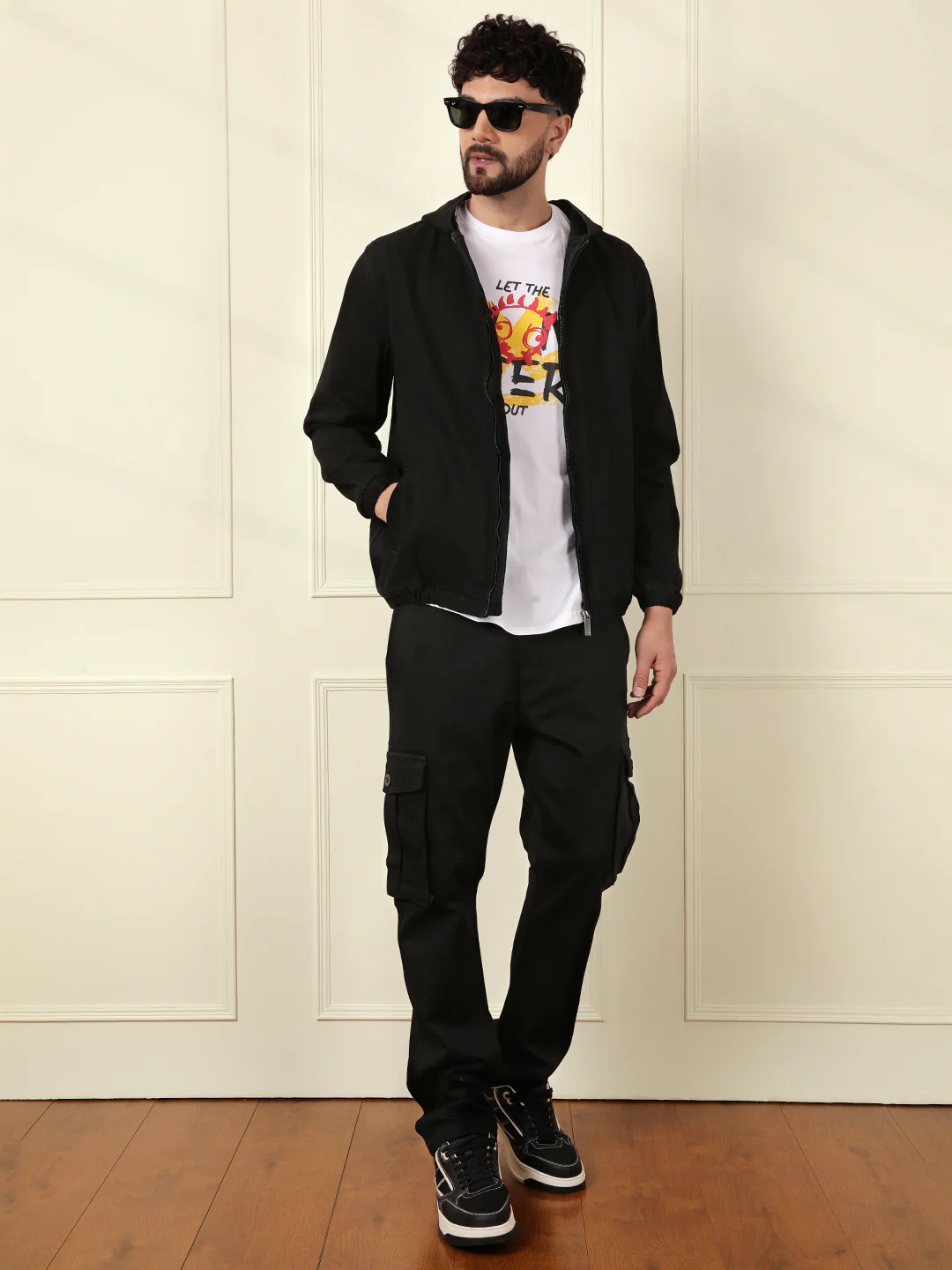 Storm Black Hooded Jacket - Image 4