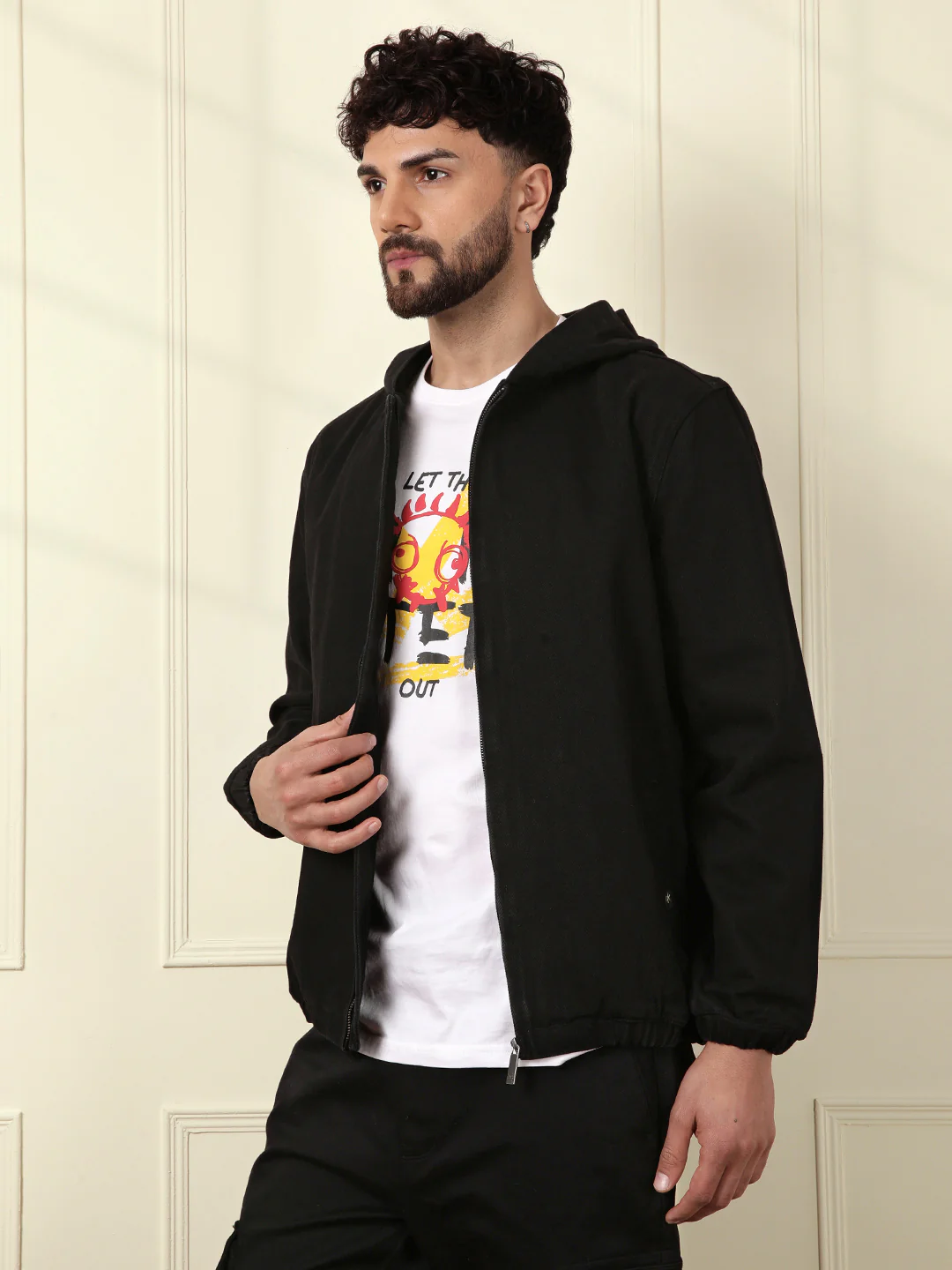 Storm Black Hooded Jacket - Image 6
