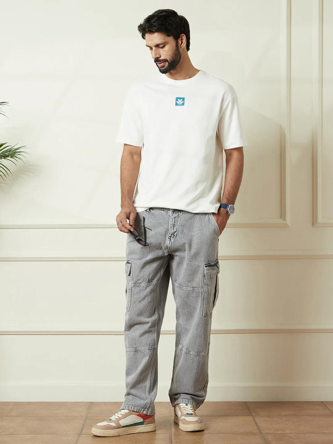 Heavy GSM Back Print T-Shirt | Off White - Image 6