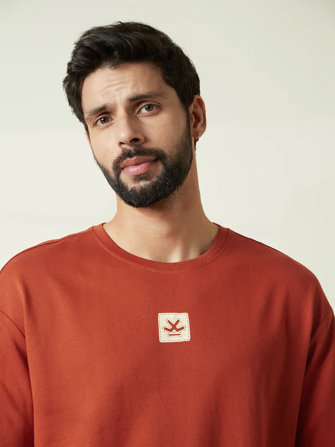 Heavy GSM Back Print T-Shirt | Rust - Image 8